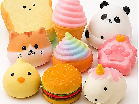 Squishy and squeeze toy samples
