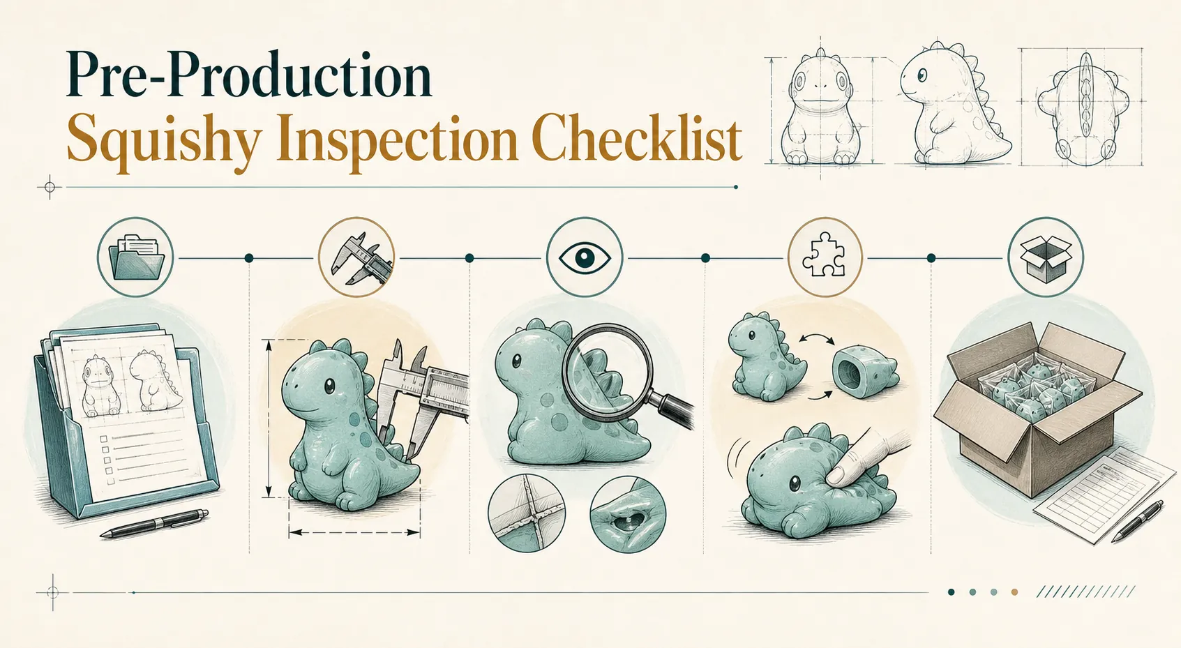 Explanatory diagram for Pre-Production Squishy Inspection Checklist
