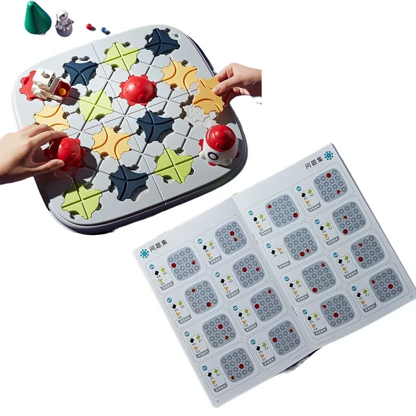 Logical Road Builder Games STEM MATCH Brain Teaser Puzzles for Kids Smart Board Game for Kids view 3