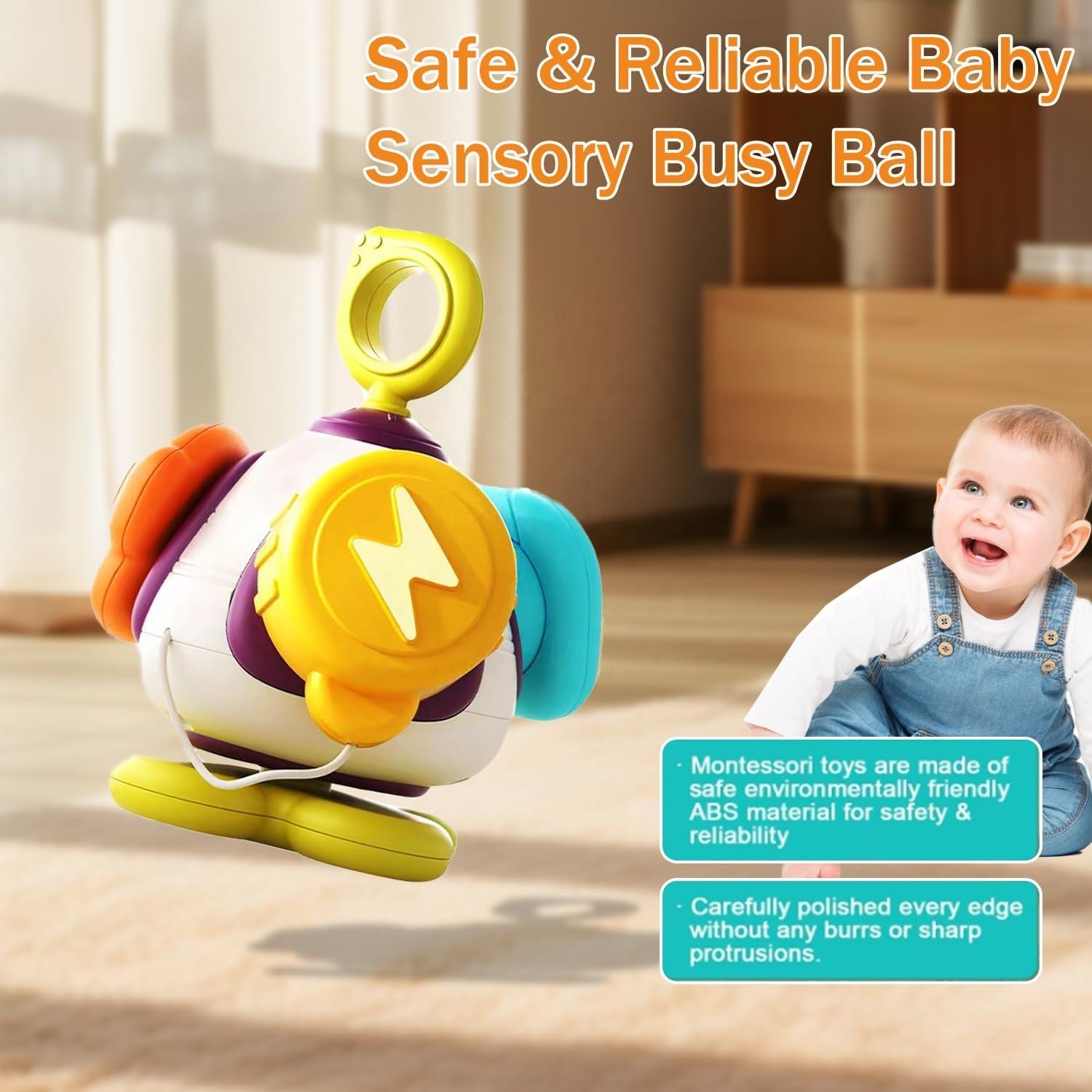 Busy Cube Baby Travel Sensory Toys for Toddlers Montessori Learning Toys Activity Busy Board Fidgets Cube for Kids view 4