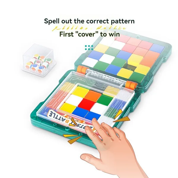 Fast-Paced Brain Teaser Travel Board Games for Kids Toys Educational Super Slide Puzzle Game view 5