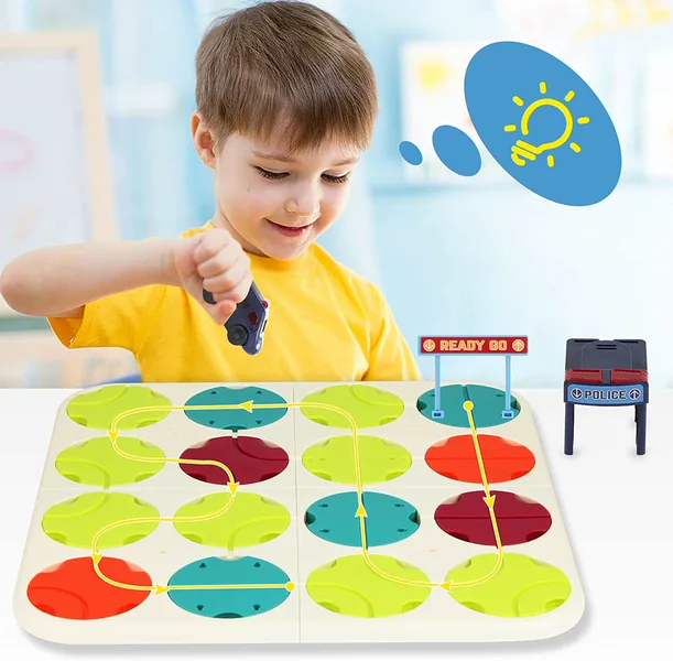 Kids DIY Track Maze Toy with Dinosaur Cars Light Sound Educational Puzzle Play Set for Boys Girls view 4