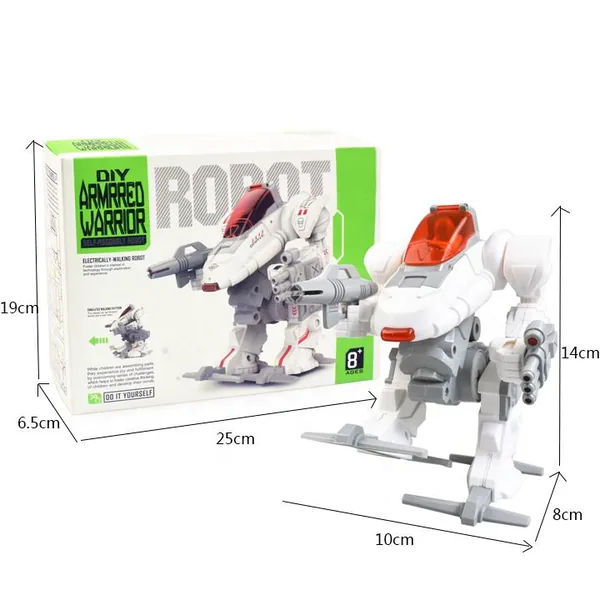 High Quality Diy Self-assembly Robot Warrior Simulation Walking Assembly Toy Model for Kids view 4