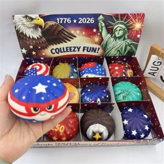 U.S. 250th Anniversary PU Slow-Rebound Baozi Squishy - Squishy & Squeeze Toys wholesale product sample