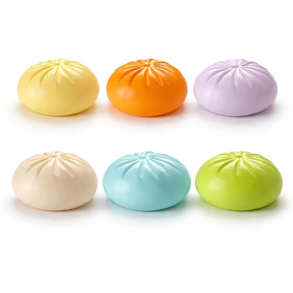 Dumpling Squishies Toy Dumpling Squish Cute Anxiety Relief Fidget Toy with Steamer Box, Soft Squeeze for Kids view 9