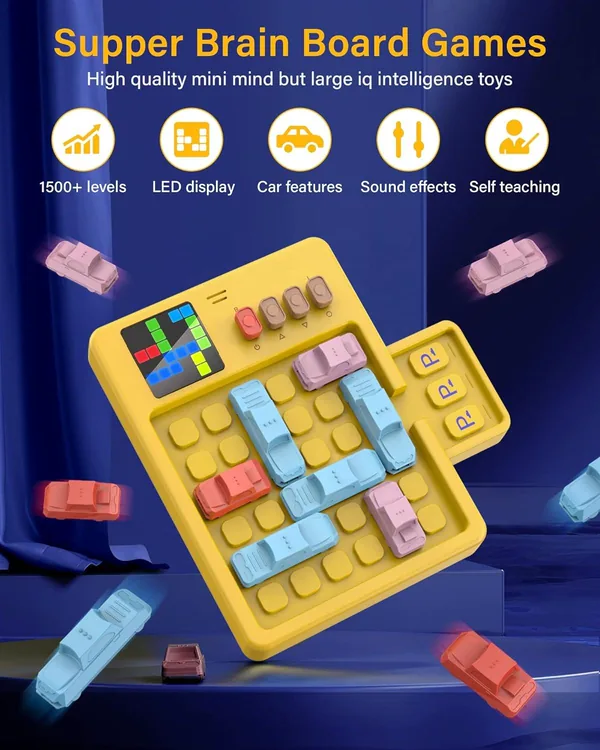 Super Slide Puzzle Games for Kids 1500+ Leveled Flow Brain Teaser Travel Games for Adult Interactive Fidgets Toys Learning Toys view 2