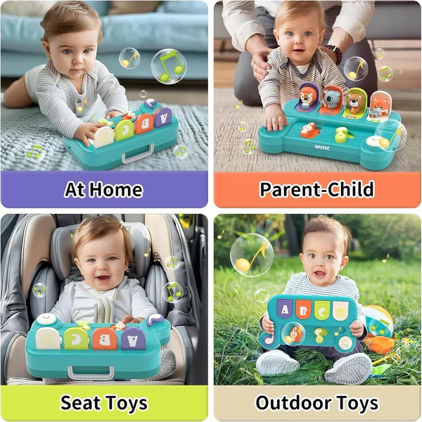 Baby Sensory Montessori Toy Animals Effect Interactive Pop up with Music Toy for Interactive Play view 6