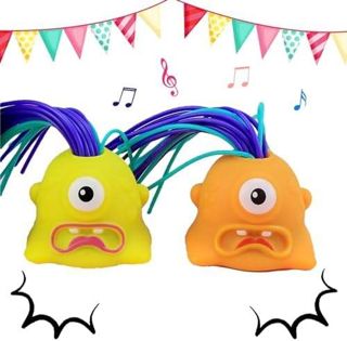Halloween Screaming Monster Toys Funny Hair-Pulling Screaming Toy Pull Its Hair Stress Relief and Anti-Anxiety Toys - Stress