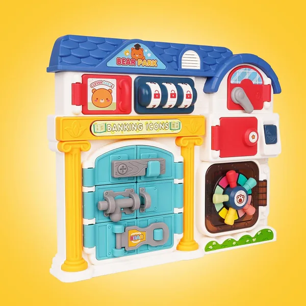 Busy Board for Toddlers Montessori Locks Toys Baby Music Toys Sensory Fidgets Latches Board Activity Board for Fine Motor Skills view 5