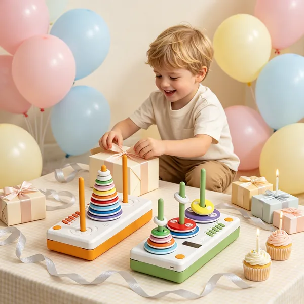 Smart Electronic Tower of Hanoi Logic Puzzle Brain Teaser Thinking Game STEM Educational Toy for Kids Adults Gift view 4