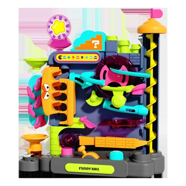 Children's Engineering Maze Breakthrough Adventure Puzzle Toys Thinking Training Marble Game Track Rotating Balls Toys view 8