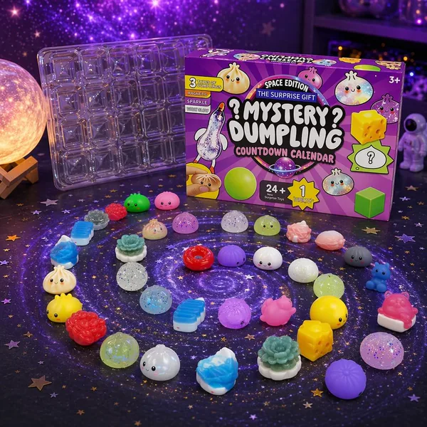 Mystery Dumpling & Baozi 24-Day Fidget Squishy Countdown Calendar view 7