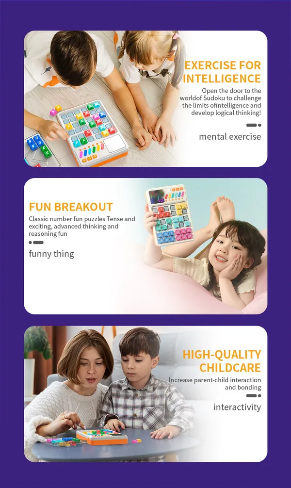 New Sudoku Super Slide Puzzle Games for 5 to 7 Year Olds ABS Material Educational Brain Teaser Smart Toys view 11