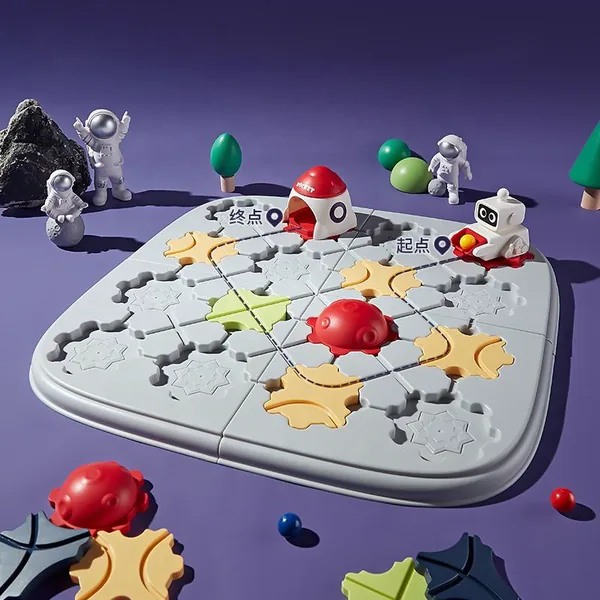 Logical Road Builder Games STEM MATCH Brain Teaser Puzzles for Kids Smart Board Game for Kids view 9