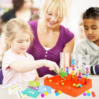 NEW Educational Interactive Rainbow Bead Matching Stacking Color Sorting Toys - Fidget Cubes wholesale product sample