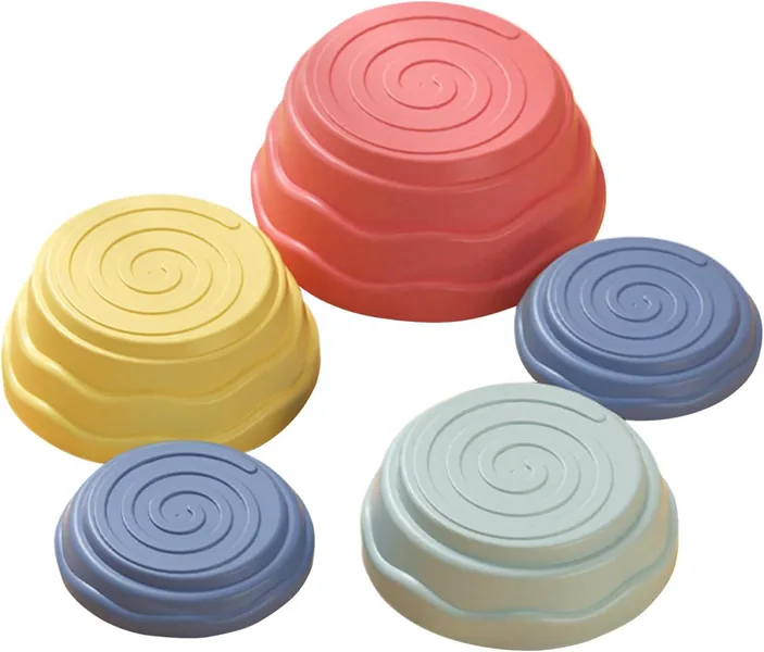 Stepping Stones for Kids 5Pcs Balance Colorful Interactive Parent Kids Stepping Stones Developmental Preschool Sensory Toys