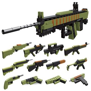 Mighty Creator Spinner Rille Gun Building Block Toy 92409 for Kids, Boys, and Girls (441 PCS) 12 in 1 Full Sets - Fidget
