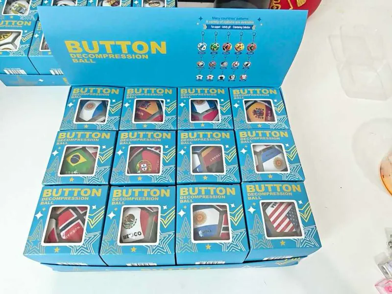 Soccer Themed Stress Relief Button Wholesale