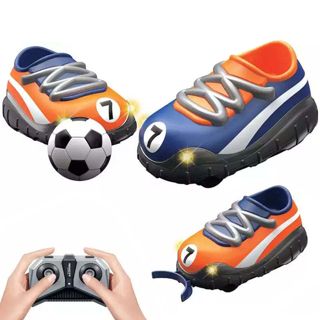 2.4G Lighting Mini Racing Car Football Shoes Soccer Rc Toys Remote Control Football Game for Children Playing Battle Game