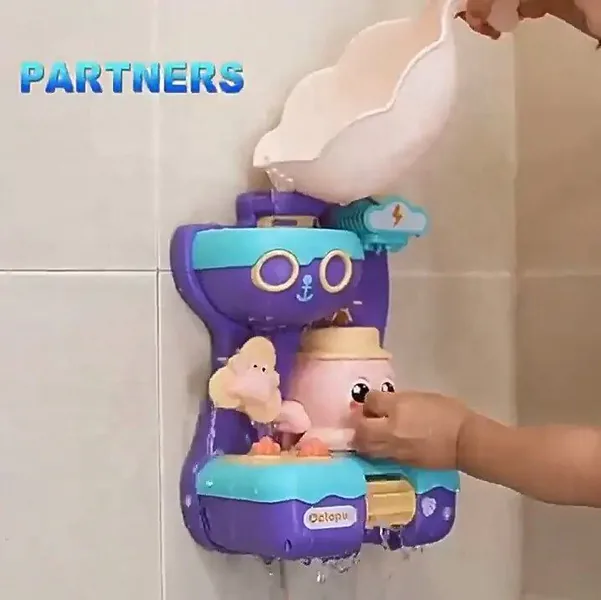 Kid Bath Toy Summer Water Shower Kid Bath Toy Octopus Spinning Waterwheel Children's Bathroom Toys