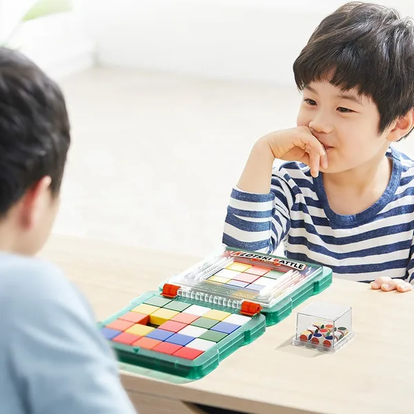 Fast-Paced Brain Teaser Travel Board Games for Kids Toys Educational Super Slide Puzzle Game view 3