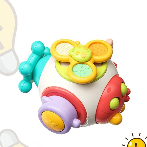 Montessori Toys for Baby Sensory Learning Resources Car Activities Sensory Busy Fidgets Cube Board Travel Toy for Toddlers view 2