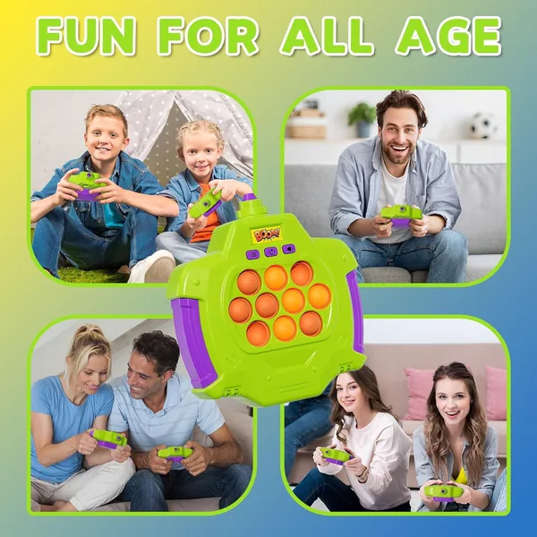 Pop Fidgets Kids Games Toys Handheld Sensory with Balloons Quicks Push Game Console Bubble Stress Pop Light-up Toy Game view 4