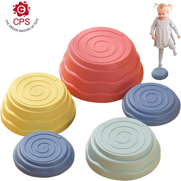 Stepping Stones for Kids 5Pcs Balance Colorful Interactive Parent Kids Stepping Stones Developmental Preschool Sensory Toys view 2