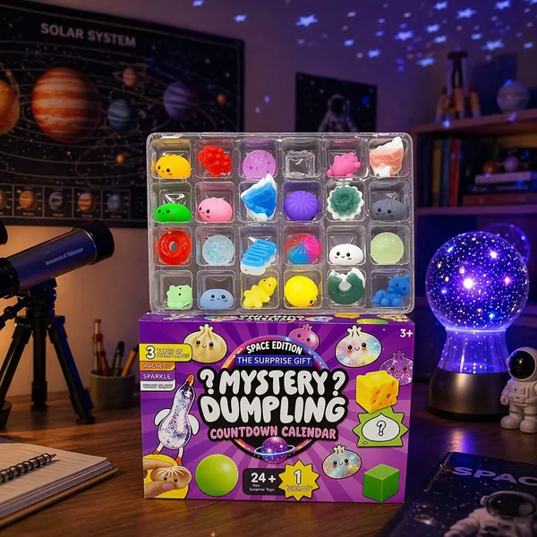 Mystery Dumpling & Baozi 24-Day Fidget Squishy Countdown Calendar view 3