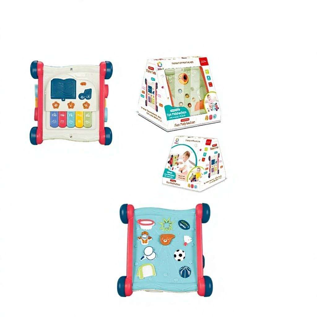 Musical Baby Activity Board Toy with Music and Lights Interactive Sensory Early Learning Educational Gift for Toddlers