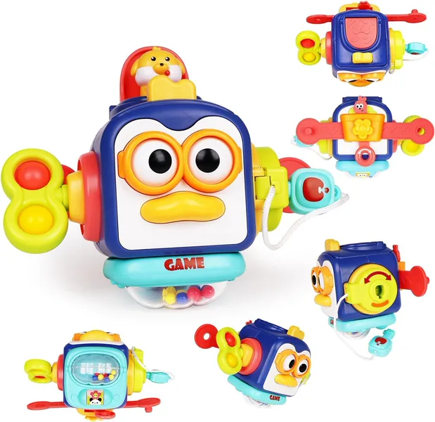 Baby Busy Cube Baby Toddler Toys Montessori Sensory Toys for Toddlers Fidgets Busy Board Learning Toys view 8
