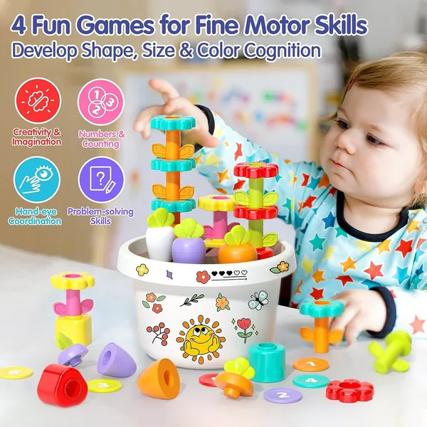 Montessori Toys for Baby Sensory Learning Resources Car Activities Sensory Busy Fidgets Cube Board Travel Toy for Toddlers view 15