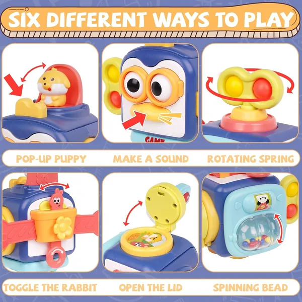 Baby Busy Cube Baby Toddler Toys Montessori Sensory Toys for Toddlers Fidgets Busy Board Learning Toys view 11