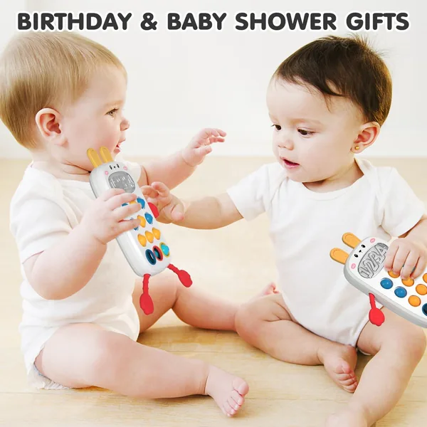 Pull String Fidgets Sensory Toys for Toddlers Learning Educational Infant Rabbit Mobile Phone Toy Toys 6-12 Months view 4