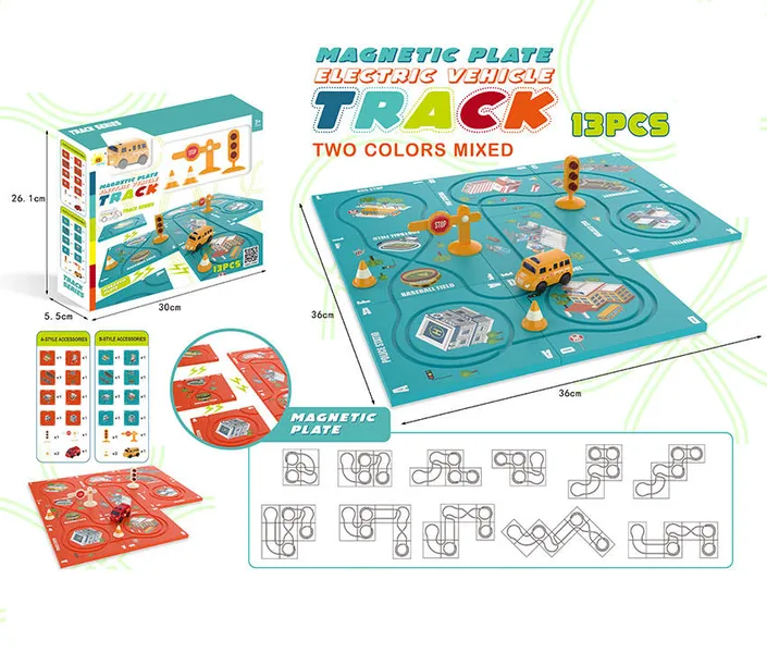 Magnetics Toys Games Logical Road Builder for Kids Maze Puzzle Game 13pcs STEM Table Game Toy Boy and Girl Toys view 6