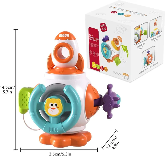 Montessori Toys for Baby Sensory Learning Resources Car Activities Sensory Busy Fidgets Cube Board Travel Toy for Toddlers view 9
