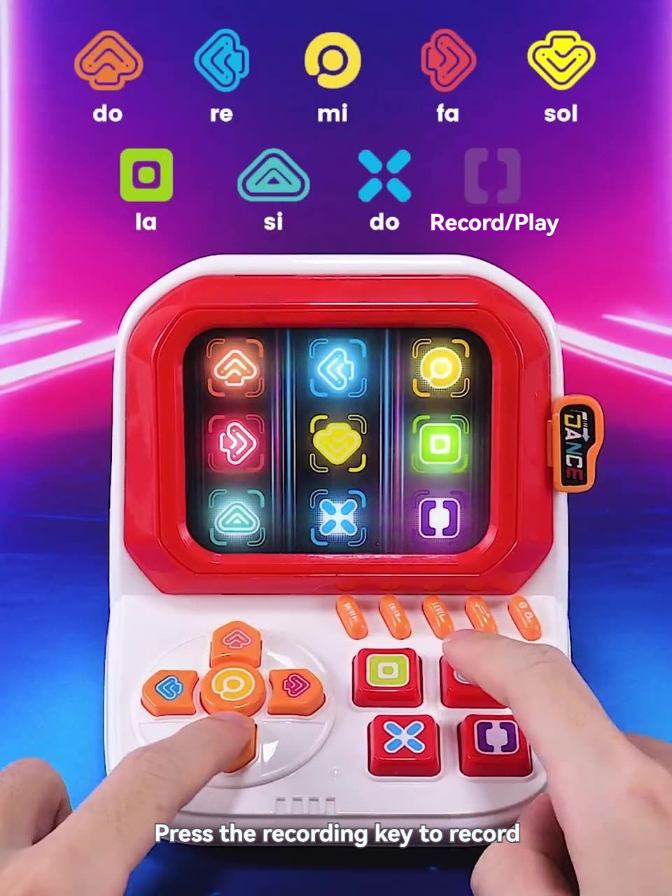 New Fast Finger Dancing Machine Fidgets Toys Handheld Puzzle Game Sensory Toys with Music and Light-up for Kids view 4