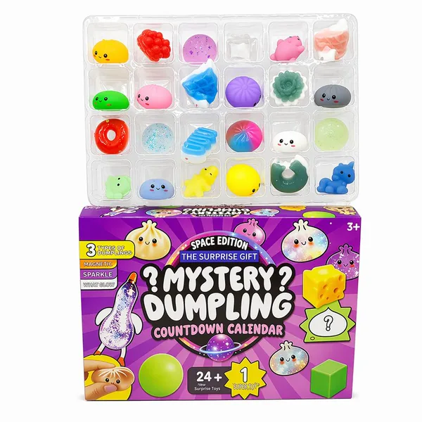 Mystery Dumpling & Baozi 24-Day Fidget Squishy Countdown Calendar