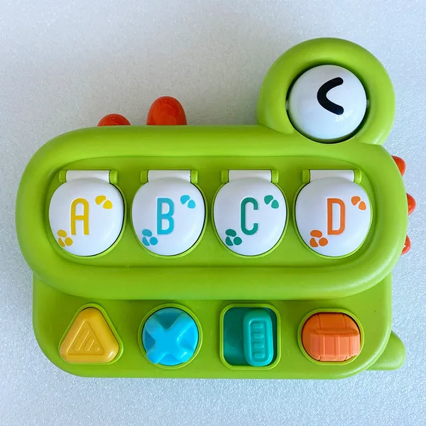 New Interactive Game Montessori Baby Sensory Toy Pops up Game With Music Light-up Toy Pressing Dinosaurs Game for Kids view 2