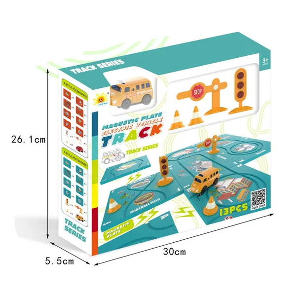Magnetics Toys Games Logical Road Builder for Kids Maze Puzzle Game 13pcs STEM Table Game Toy Boy and Girl Toys view 2
