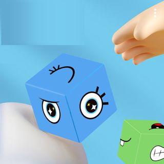 Plastic Expressions Matching Block Puzzle Educational Games Montessori STEM Toy for 5 to 7 Years Old Kids Preschool Face