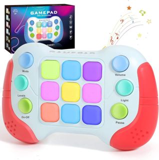 Fast Press Push Game Fidgets Toys Handle Flashing Handheld Game for Kids Quicks Push Bubble Buttons Gamepad With Light-up