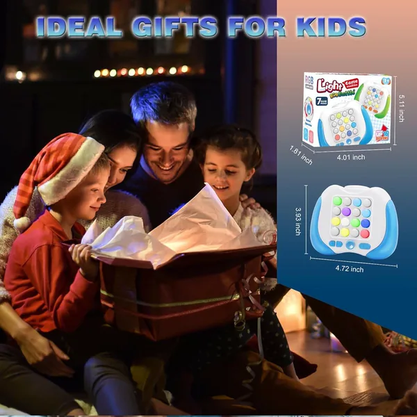 Quicks Push Handheld Game for Kids Light-up Toy Popits for Kids Flashing Fast Press Push Puzzle Games Sensory Fidgets Toys view 3