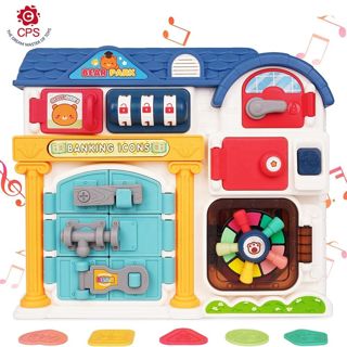 Busy Board for Toddlers Montessori Locks Toys Baby Music Toys Sensory Fidgets Latches Board Activity Board for Fine Motor