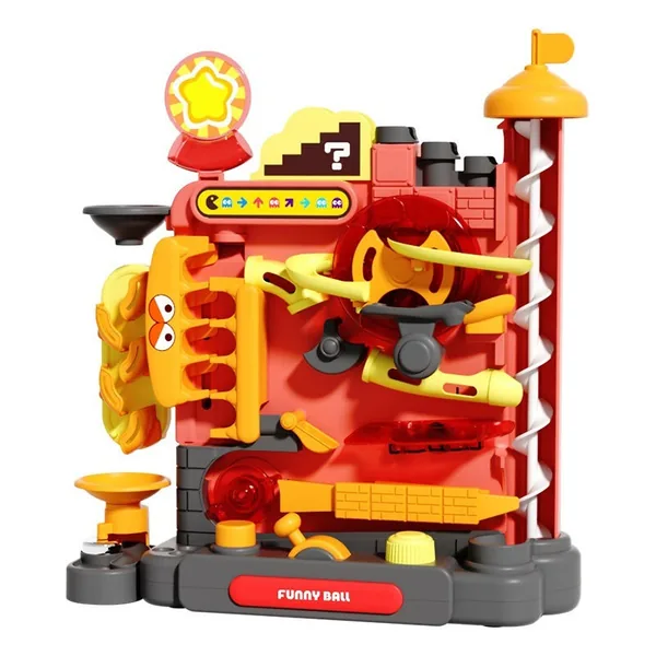 Children's Engineering Maze Breakthrough Adventure Puzzle Toys Thinking Training Marble Game Track Rotating Balls Toys view 7