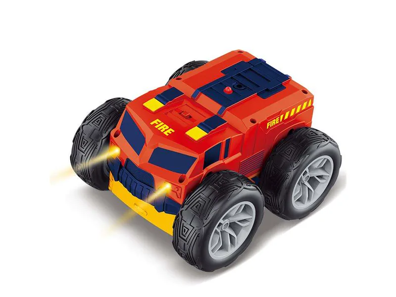 Remote Control Fire&rescue Car 2 in 1 Double Sided RC Stunt Car with 360 Flip Spinning Toy RC Drift Car view 5