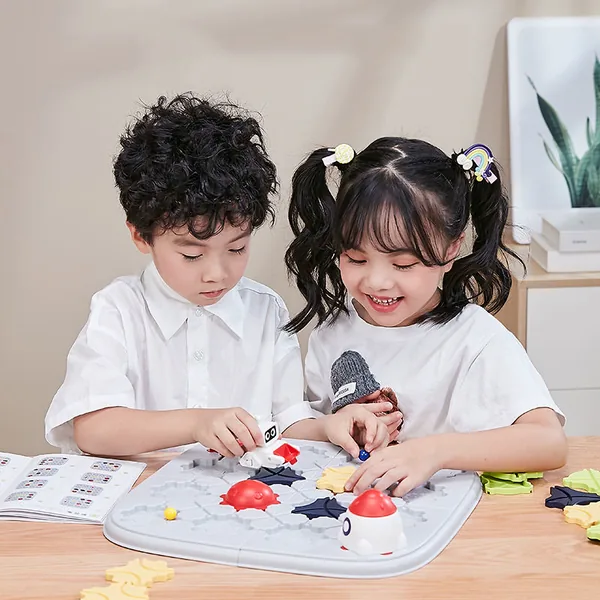 Logical Road Builder Games STEM MATCH Brain Teaser Puzzles for Kids Smart Board Game for Kids view 4