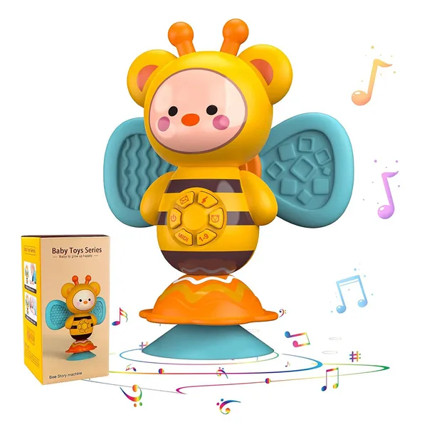 Fast Delivery Honey High Chair Toys Baby Musical Toys Suction Cup Spinner Toys