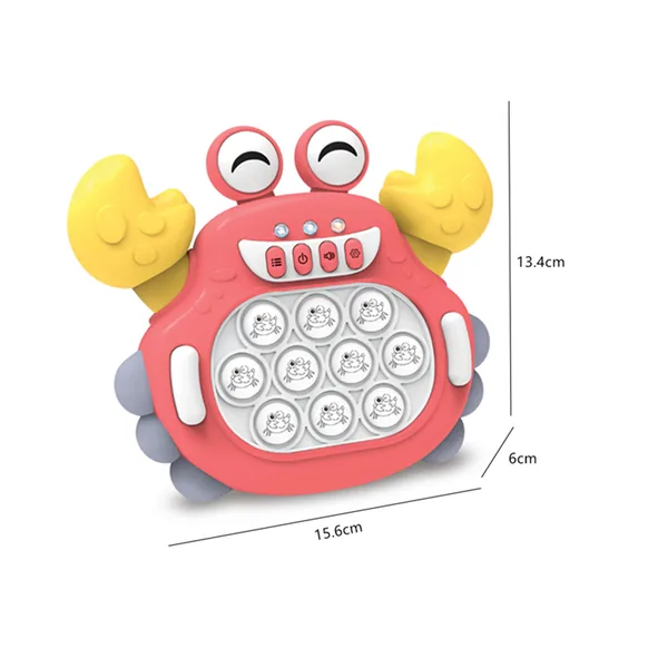 Squeeze Toys Fast Push Light up Console Game Fast Push It Fidgets Toy Pops in Electronic Quicks Push Bubble Puzzle Game Toy