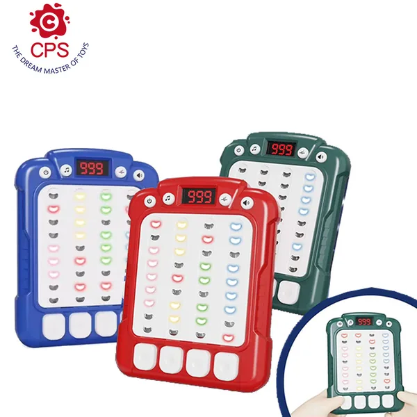 Fast Press Quicks Push Game Console Fidgets Toys Handheld Puzzle Game Sensory Toys With Music And Light Up For Kids